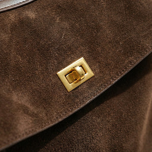 Veluxby - Vintage-Inspired Top-Handle Shoulder Bag