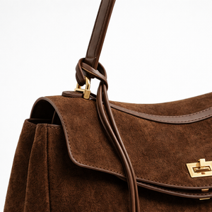 Veluxby - Vintage-Inspired Top-Handle Shoulder Bag