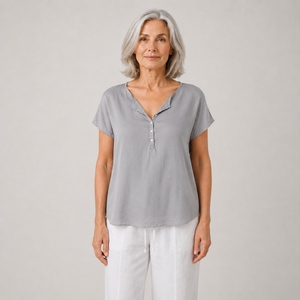 Veluxe - V-Neck Short Sleeve Women's Top