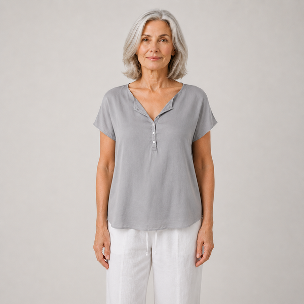 Veluxe - V-Neck Short Sleeve Women's Top