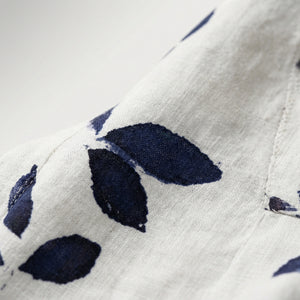 Velvaris - V-Neck Leaf Print Shift Dress