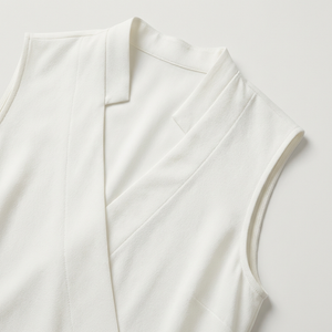 Velvora - Sleeveless V-Neck Wrap-Style Top