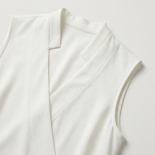 Velvora - Sleeveless V-Neck Wrap-Style Top
