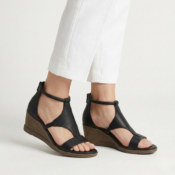 Velvoria - Supportive Wedge Ankle-Strap Sandal