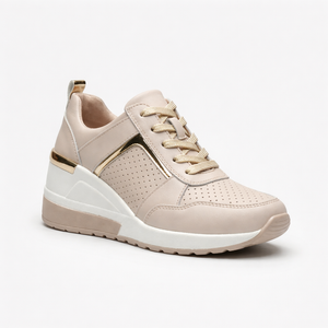 Velvura - Wedge Platform Lace-Up Sneaker