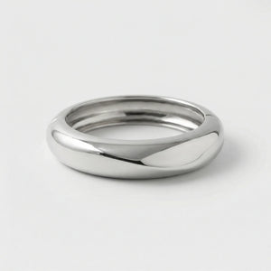 Vexora - Open Cuff Bangle With Coiled Geometric Design Silver 3