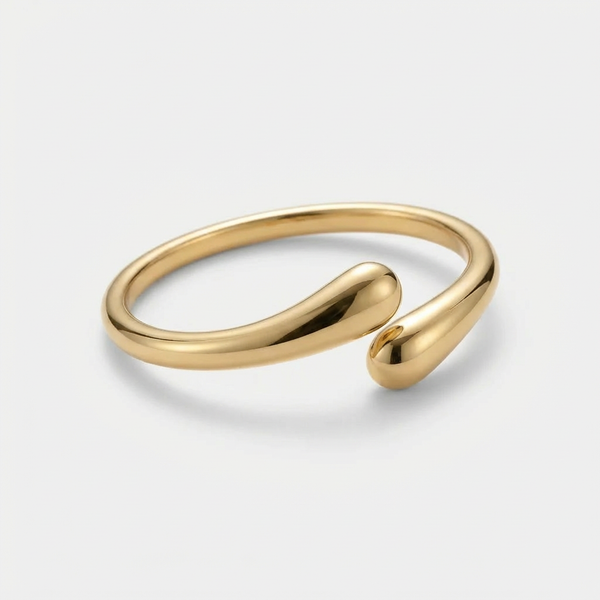 Vexora - Open Cuff Bangle With Coiled Geometric Design