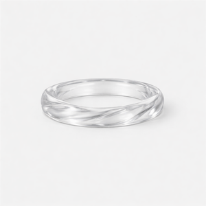 Vorbella - Wide Chunky Polygonal Bangle Bracelet Transparent