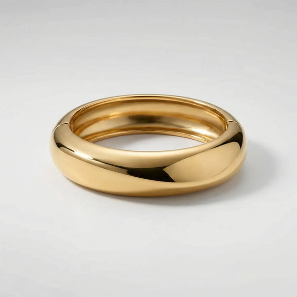 Vyntrix - Geometric Cuff Bangle Bracelet Gold 2435