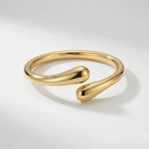 Vyntrix - Geometric Cuff Bangle Bracelet Gold 2426