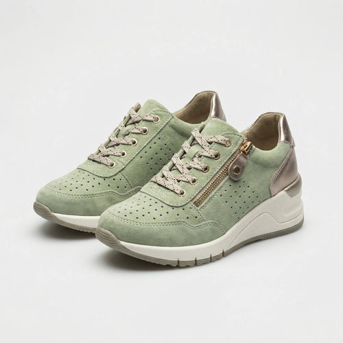 Walkova - Supportive Wedge Walking Sneaker For Women Green