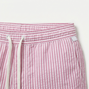 Wavrun - Striped Drawstring Swim Trunks For Men