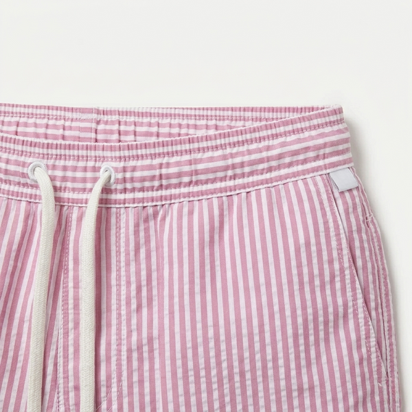 Wavrun - Striped Drawstring Swim Trunks For Men