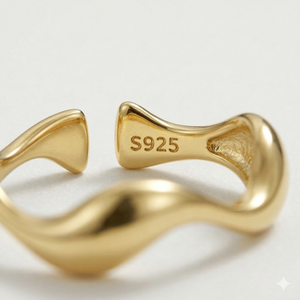 Wavura - Adjustable Open-Band Wave Ring