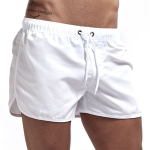Wavzen - Solid Color Men's Swim Shorts White