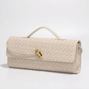 Wovella - Woven Accordion Flap Crossbody Bag