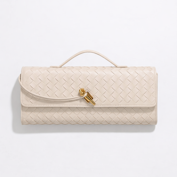 Wovella - Woven Accordion Flap Crossbody Bag