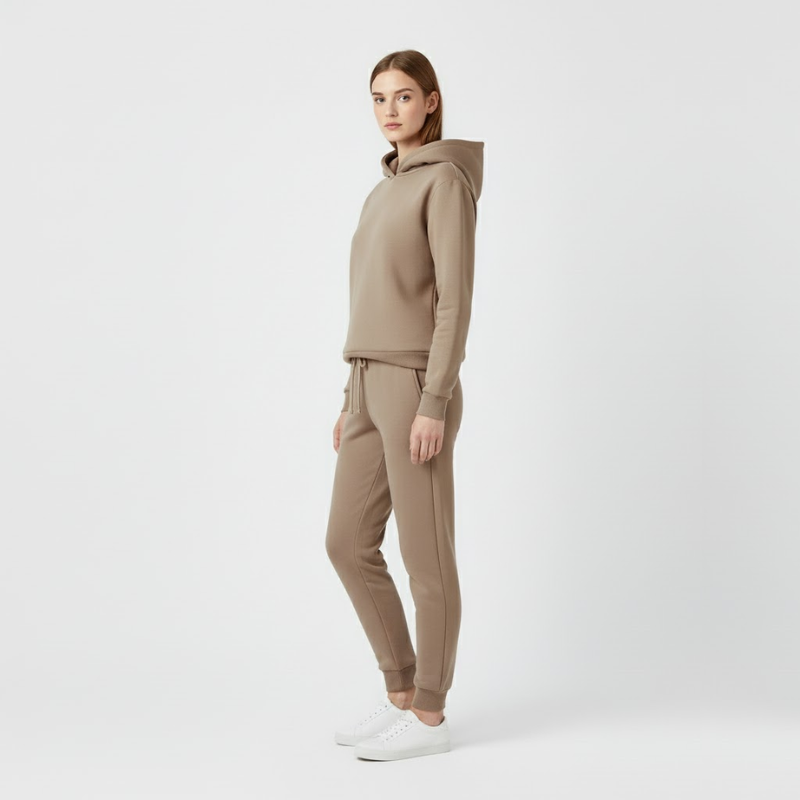 Chloe | Women’s Active Jogging Set Light brown