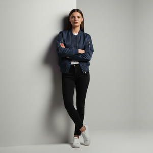 Francesca | Women’s Bomber Jacket Marineblue