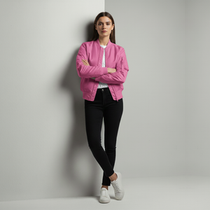 Francesca | Women’s Bomber Jacket Pink