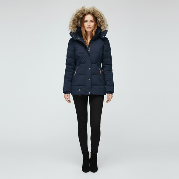 Freya | Women’s Waterproof Winter Jacket Blue