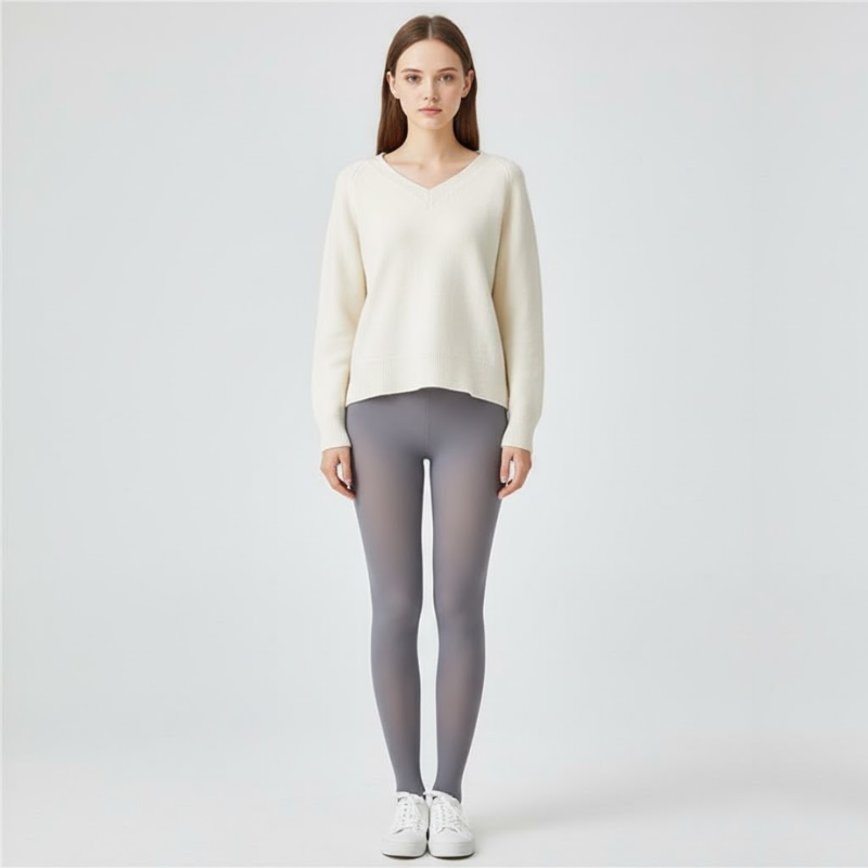 Grace | Women’s Premium Winter Leggings Grey