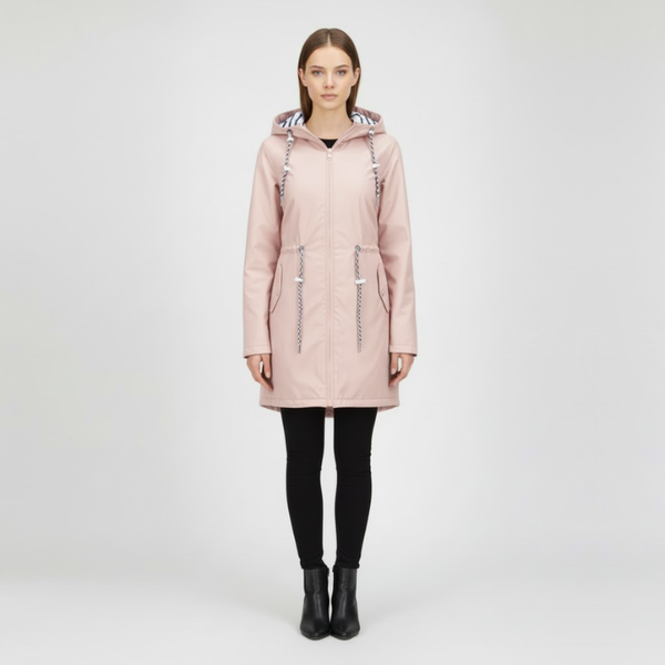Gracie | Women's Waterproof Long Jacket Pink