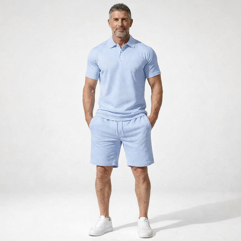 Brevado - Matching Polo Shirt And Shorts Set