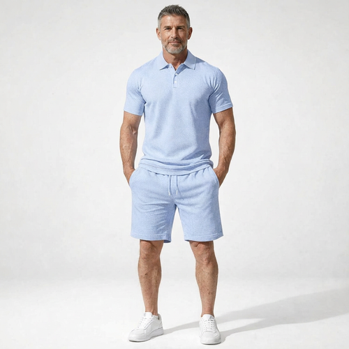 Brevado - Matching Polo Shirt And Shorts Set