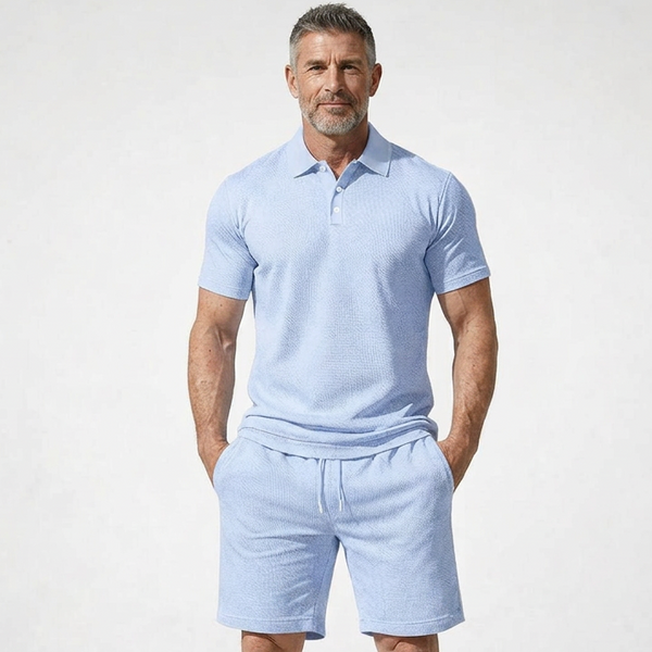 Brevado - Matching Polo Shirt And Shorts Set