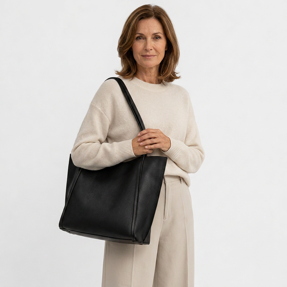 Velvora - Large Capacity Structured Shoulder Tote