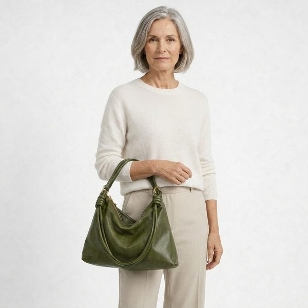 Geometra - Geometric Wide-Strap Single Shoulder Bag