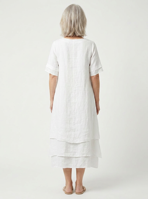 Gianna - Layered Midi Dress With Short Sleeves