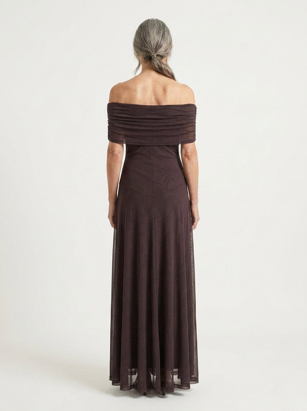 Jade - Off-Shoulder Flowing Maxi Dress