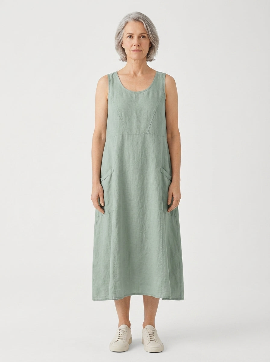 Brianna - Sleeveless A-Line Maxi Dress