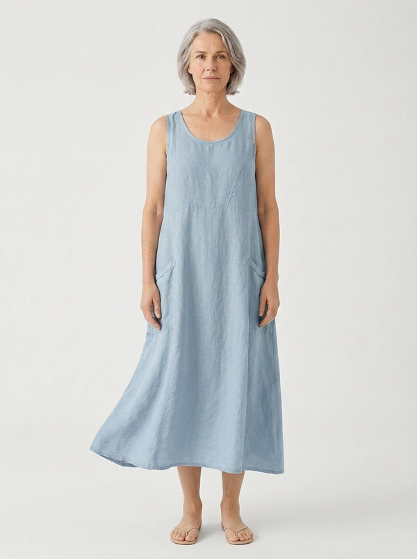 Brianna - Sleeveless A-Line Maxi Dress