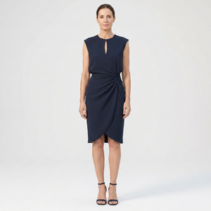Karen - Sleeveless Midi Dress With Keyhole Neckline