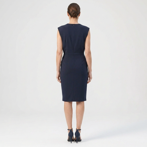 Karen - Sleeveless Midi Dress With Keyhole Neckline
