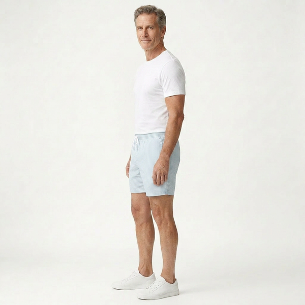 Shoravio - Striped Men's Swim Shorts