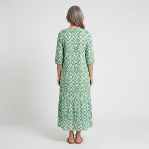 Addison - Boho Print V-Neck Maxi Dress