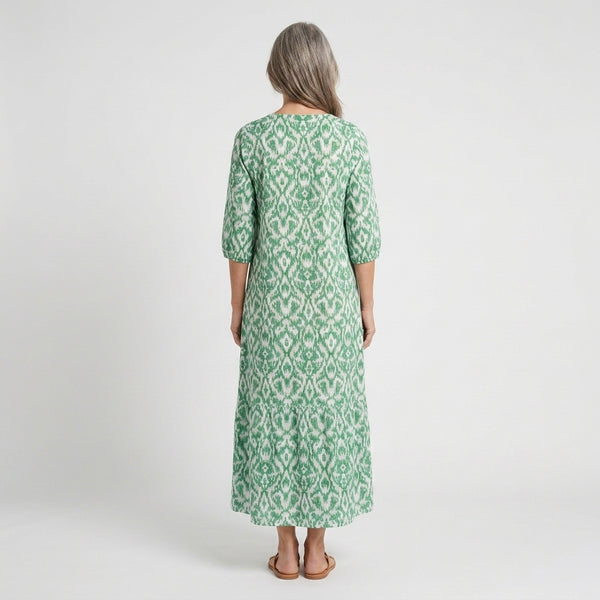 Addison - Boho Print V-Neck Maxi Dress
