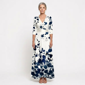 Eliana - V-Neck Wrap-Style Maxi Dress