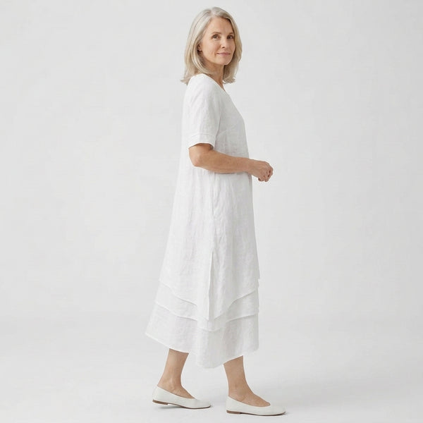 Flowane - Layered Hem Midi Maxi Dress