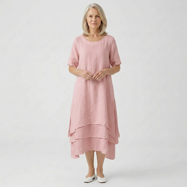 Flowane - Layered Hem Midi Maxi Dress