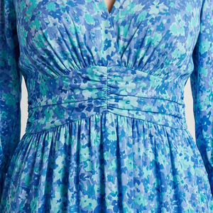 Hazel - Floral Print V-Neck Maxi Dress