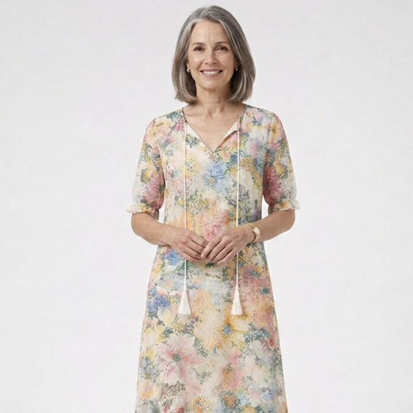 Blossomara - Floral Print Bohemian Maxi Dress