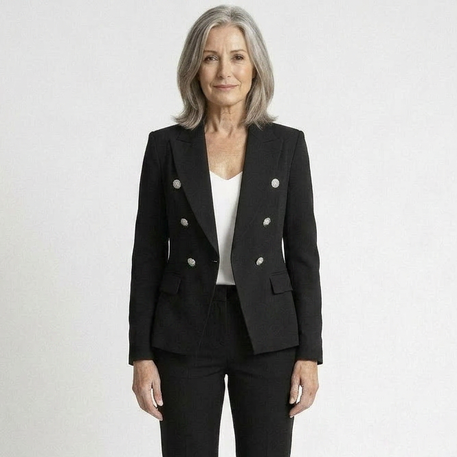 Vestara - Double-Breasted Blazer And Trouser Set