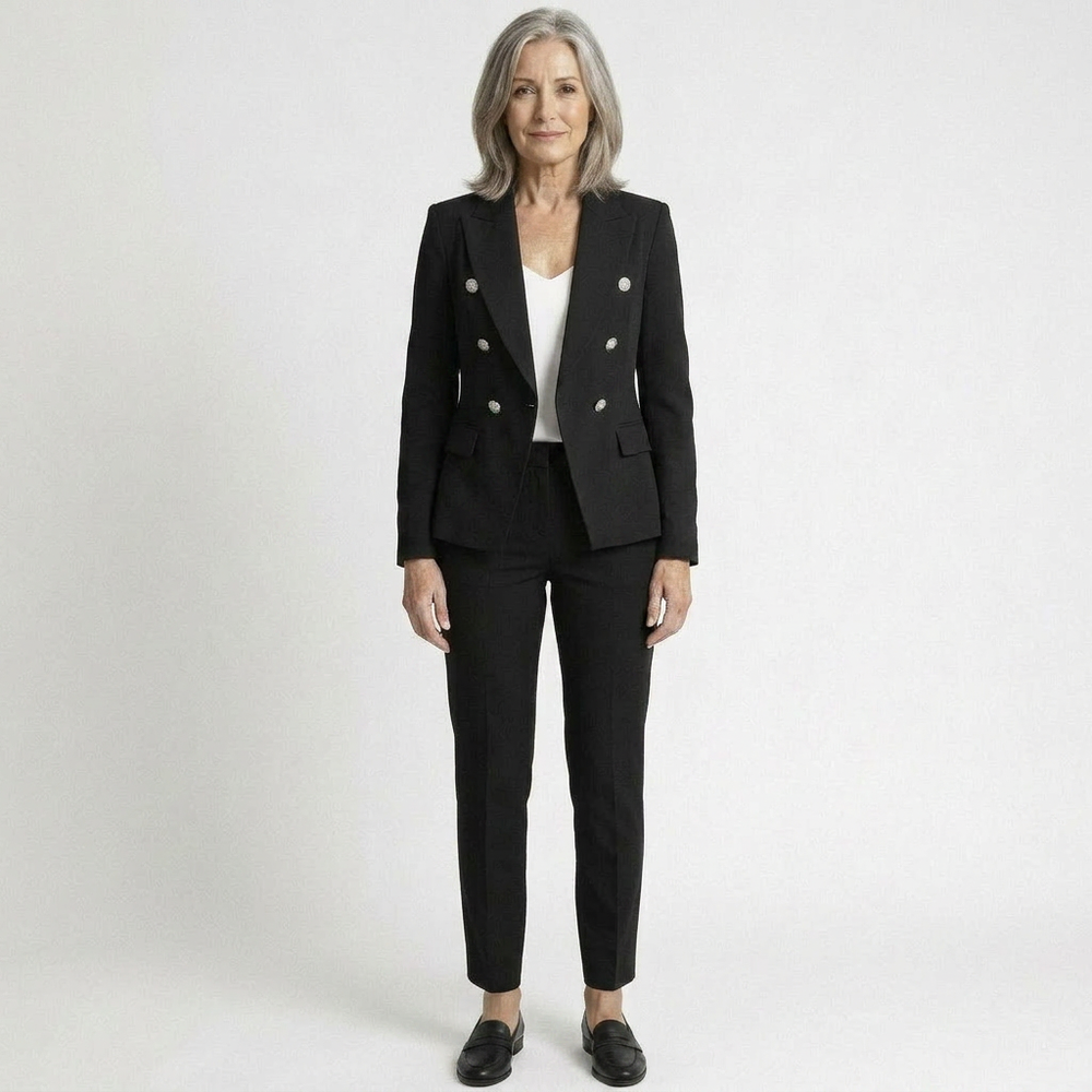 Vestara - Double-Breasted Blazer And Trouser Set