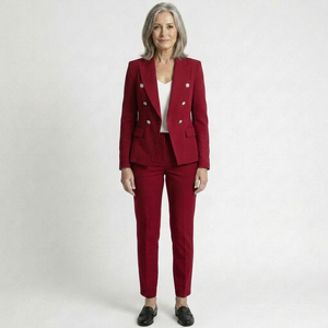 Vestara - Double-Breasted Blazer And Trouser Set