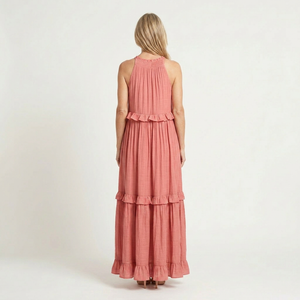 Aria - Sleeveless Tiered Ruffle Maxi Dress